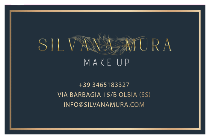 Biglietto da visita Silvana Mura retro